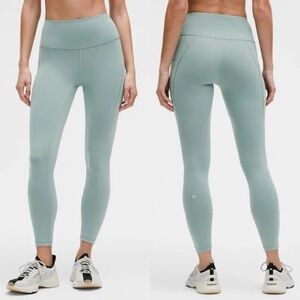 Lululemon Wunder Train High-Rise Tight with Pockets 25 Crater Blue Size 12